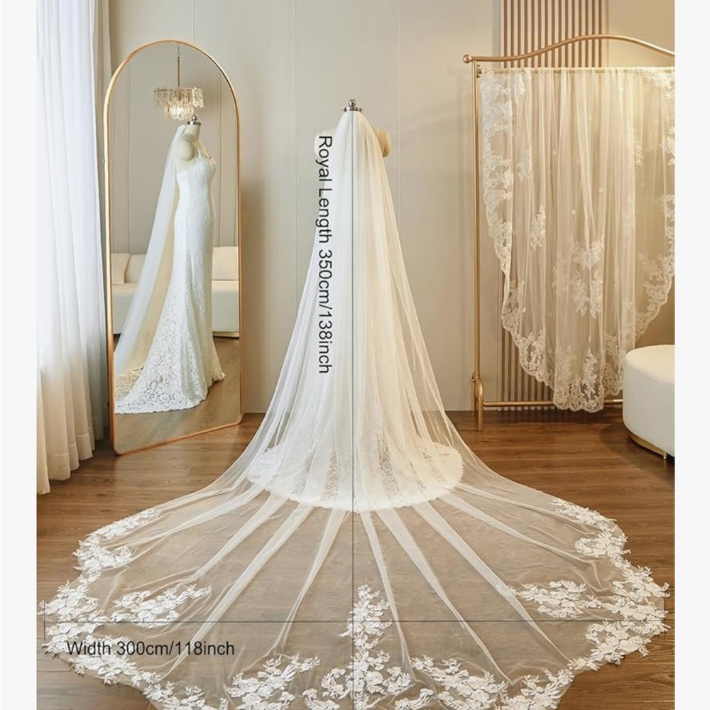 Elegant Cream Wedding Dress with Lace Details